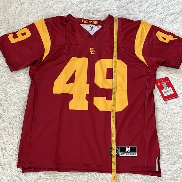 NEW USC Trojans Men's Cardinal #49 Tuli Tuipulotu Home Football Jersey medium - Picture 8 of 11
